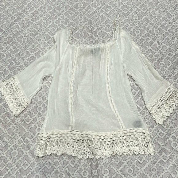 Alyx Tops - ALYX - Sheer Tunic with Lace Details